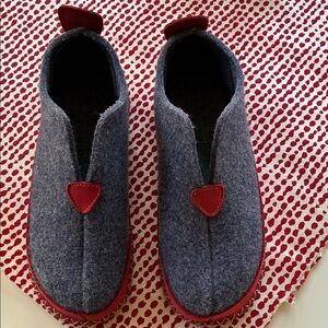 Cozy Blue and Red Women's Slippers